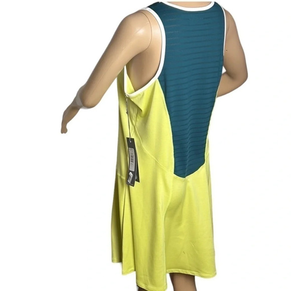 Tennis dress NWT  99$.  lime & dark green fit & flare,mini,activewear,coastal - Picture 5 of 10